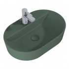 Elita Meble Babette umywalka nablatowa 61,2x41,2 cm zielony mat 146043