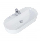 Elita Meble Babette umywalka nablatowa 80x40 cm biały połysk 145109