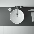 Elita Meble Miko umywalka nablatowa okrągła 36 cm biała 145295