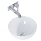 Elita Meble Miko umywalka nablatowa okrągła 36 cm biała 145295