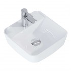 Elita Meble Tonia umywalka nablatowa 39x39 cm biała 145081