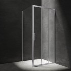 Omnires Chelsea kabina prysznicowa prostokątna 100x80 cm chrom CH1080CRTR