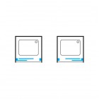 Omnires Bronx drzwi prysznicowe 110 cm chrom S2050110CRTR