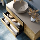 Elita Meble korek klik-klak do umywalki okrągły beżowy mat 168279