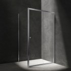 Omnires Bronx kabina prysznicowa prostokątna 140x90 cm chrom BR1490CRTR