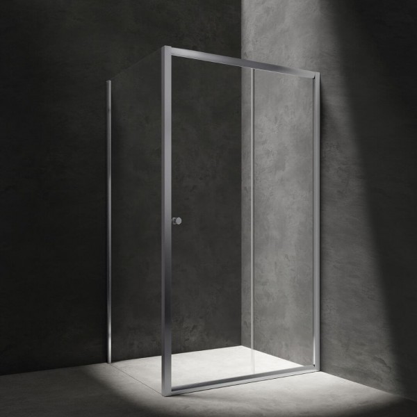 Omnires Bronx kabina prysznicowa prostokątna 120x90 cm chrom BR1290CRTR