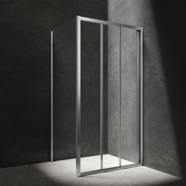 Omnires Bronx kabina prysznicowa kwadratowa 80 cm chrom BR8080CRTR