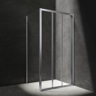 Omnires Bronx kabina prysznicowa kwadratowa 80 cm chrom BR8080CRTR