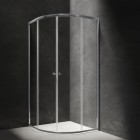 Omnires Bronx kabina prysznicowa półokrągła 80 cm chrom S203080CRTR