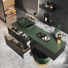 Elita Meble ElitStone blat 120x46x1,5 cm marmur zielony mat 168224