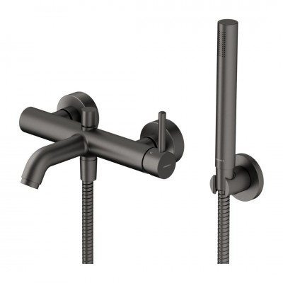 Omnires Y bateria wannowa ścienna grafit Y1231GR