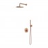 Omnires Y kompletny zestaw prysznicowy podtynkowy deszczownica 25 cm miedź szczotkowana SYSY35CPB