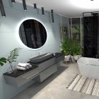 Elita Meble ElitStone blat 140x46x2 cm marmur czarny mat marquina 167484