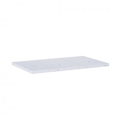 Elita Meble ElitStone blat 60x40x2 cm marmur biały mat terrazzo 169071