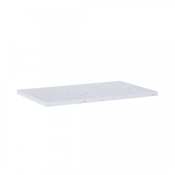 Elita Meble ElitStone blat 60x40x2 cm marmur biały mat terrazzo 169071