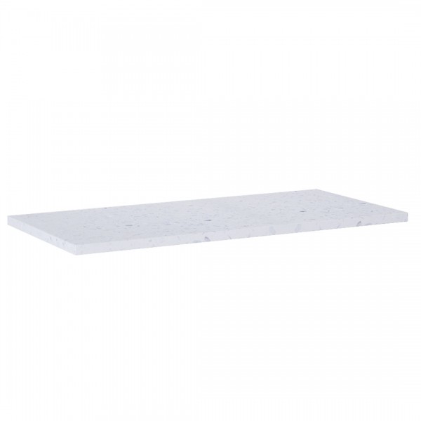 Elita Meble ElitStone blat 80x40x2 cm marmur biały mat terrazzo 169072
