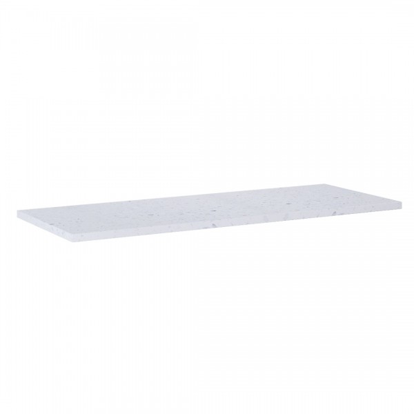 Elita Meble ElitStone blat 100x40x2 cm marmur biały mat terrazzo 169073