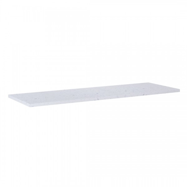 Elita Meble ElitStone blat 120x40x2 cm marmur biały mat terrazzo 169074