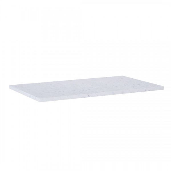 Elita Meble ElitStone blat 80x46x2 cm marmur biały mat terrazzo 168539