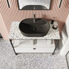 Elita Meble ElitStone blat 60x46x2 cm marmur river mat terrazzo 168813