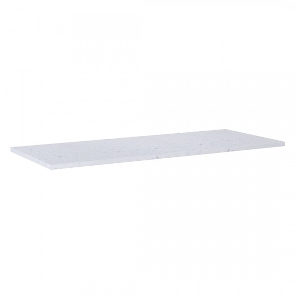 Elita Meble ElitStone blat 120x46x2 cm marmur biały mat terrazzo 168541