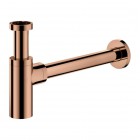 Omnires syfon umywalkowy mosiężny okrągły miedź połysk A186CP