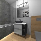 Elita Meble blat MDF 100x46 cm biały połysk 166894