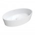 Omnires Bari M+ umywalka nablatowa owalna 50 cm biały połysk BARI500UNBP