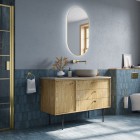 Elita Meble Legacy szafka podumywalkowa 120 cm wisząca prawa dąb naturalny fornir 168914