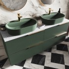 Elita Meble Soho szafka podumywalkowa 60 cm wisząca zielony mat 169081