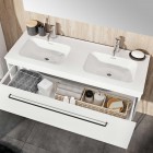 Elita Meble Skappa umywalka meblowa 120x46 cm podwójna biała 145875