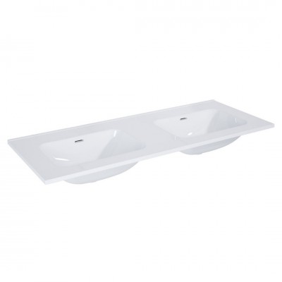 Elita Meble Skappa umywalka meblowa 120x46 cm podwójna biała 146034