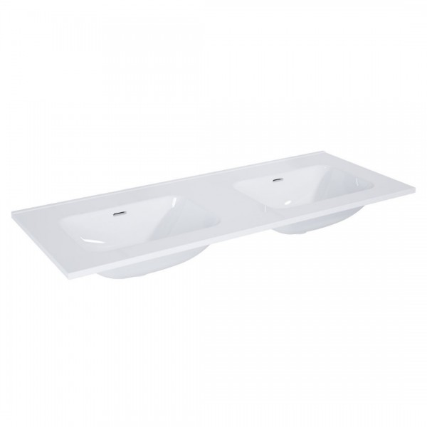 Elita Meble Skappa umywalka meblowa 120x46 cm podwójna biała 146034