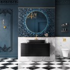 Elita Meble Glam szafka podumywalkowa 70 cm wisząca czarny mat 168386