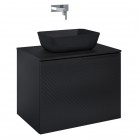 Elita Meble Glam szafka podumywalkowa 70 cm wisząca czarny mat 168386