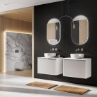 Elita Meble Glam szafka podumywalkowa 120 cm wisząca biały mat 168382