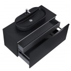 Elita Meble Glam szafka podumywalkowa 120 cm wisząca czarny mat 168388