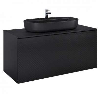 Elita Meble Glam szafka podumywalkowa 120 cm wisząca czarny mat 168388