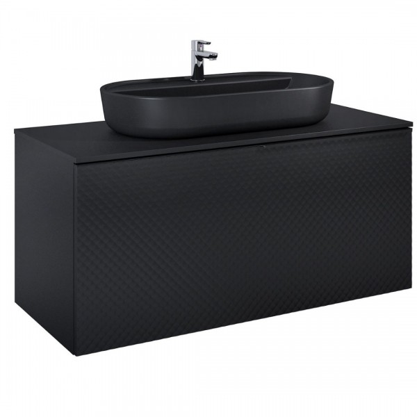 Elita Meble Glam szafka podumywalkowa 120 cm wisząca czarny mat 168388