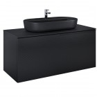 Elita Meble Glam szafka podumywalkowa 120 cm wisząca czarny mat 168388