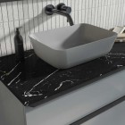 Elita Meble ElitStone blat 100x50x2 cm marmur czarny mat marquina 167808