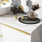 Elita Meble ElitStone blat 120x50x2 cm marmur biały mat calacatta 167436