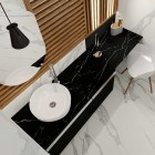 Elita Meble ElitStone blat 190x50x2 cm marmur czarny mat marquina 167479