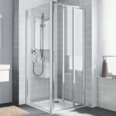 Kermi Cada XS kabina prysznicowa kwadratowa 80 cm prawa CKG3R08020VPK+CKTWD08020VPK