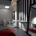 Kerasan Retro zestaw kompakt WC o/poziomy z deską wolnoopadającą zawiasy chrom 44871