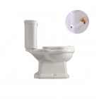 Kerasan Retro zestaw WC kompakt o/poziomy + zbiornik + mechanizm złoty 4479