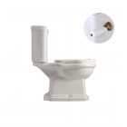 Kerasan Retro zestaw WC kompakt o/pionowy + zbiornik + mechanizm stare złoto 44881