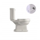 Kerasan Retro zestaw WC kompakt o/pionowy + zbiornik + mechanizm chrom 44880