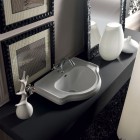 Kerasan Retro umywalka wpuszczana w blat 62x45,5 cm biała 103001