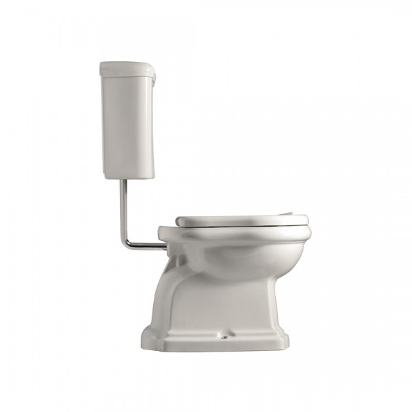 Kerasan Retro zestaw WC kompakt o/poziomy + dolnopłuk + mechanizm chrom 44890